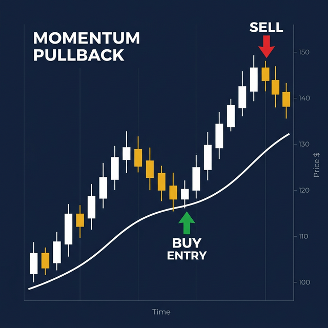 Momentum Pullback annotated chart