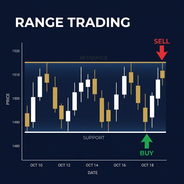 Range Trading annotated chart